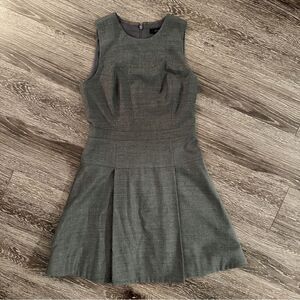 J. Crew Wool Blend Sheath Pleat Dress